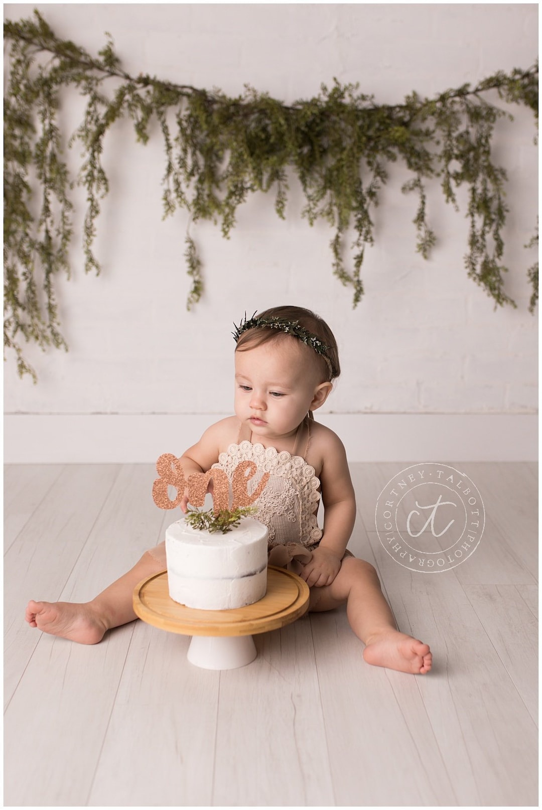 Rose Gold Glitter One Cake Topper, First Birthday - Etsy