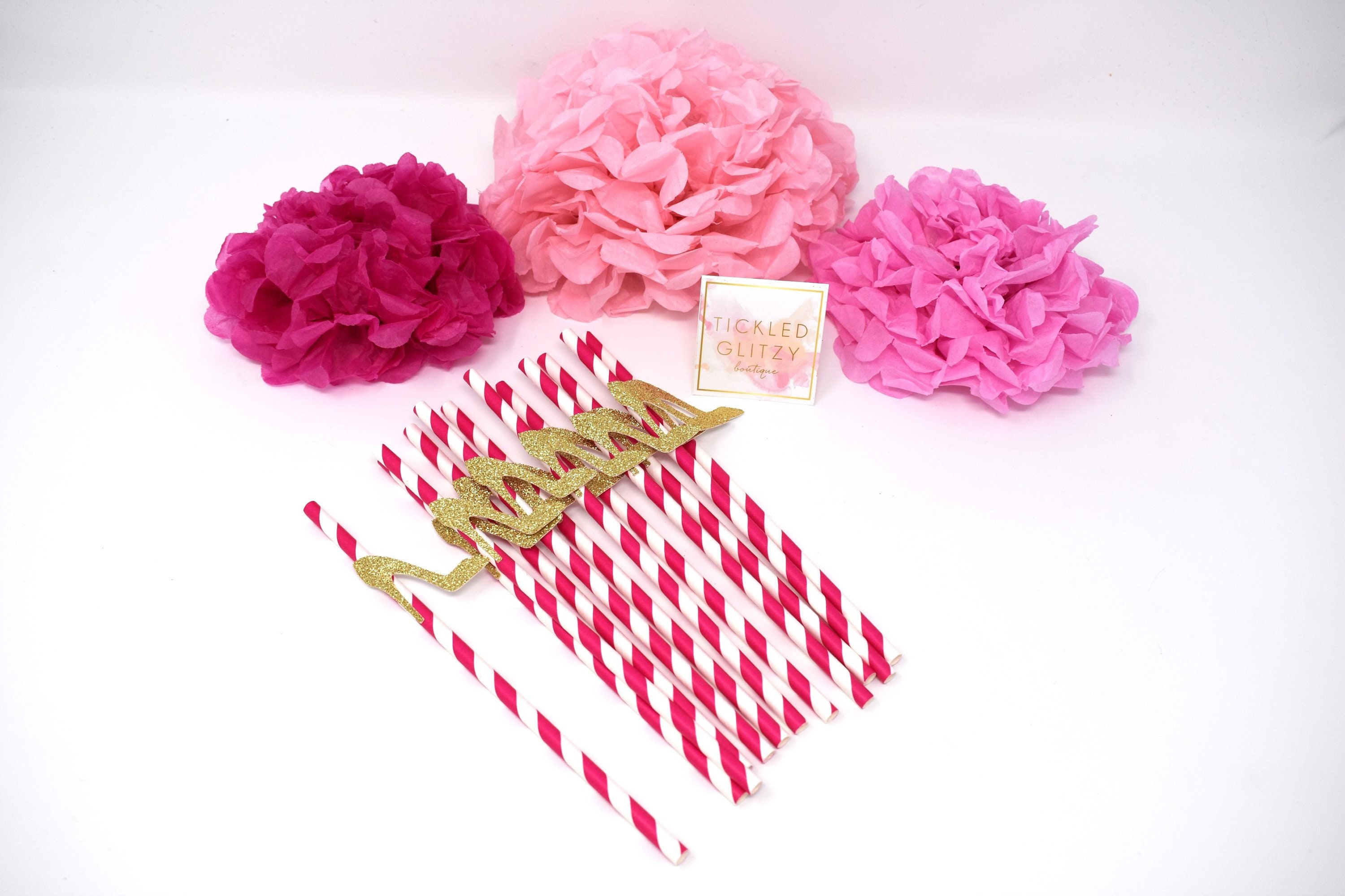 Decoraciones para fiestas de tacones altos, pajitas para tacones altos,  decoración de tacones altos rosas y dorados, entrando en los 60, pajitas  para despedida de soltera, despedida de soltera - Etsy México, image size:3000x2000