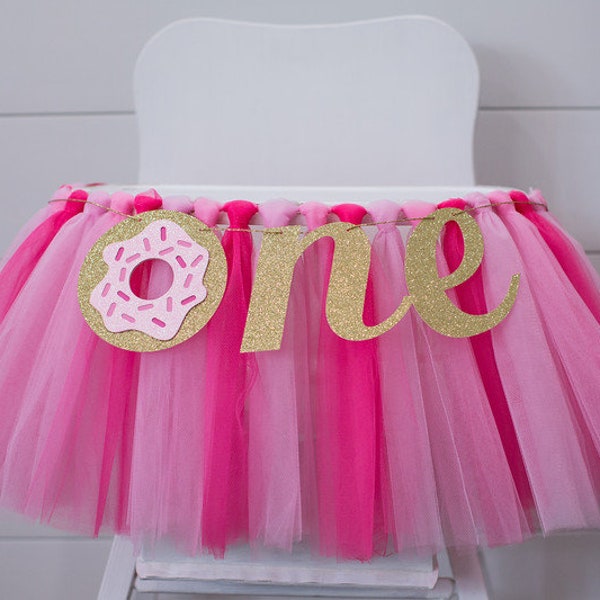 Donut Grow Up First Birthday. Donut High Chair Banner. Pink Donut Party Decor. Donut Highchair. Donut First Birthday. Sweet One Donut Party.