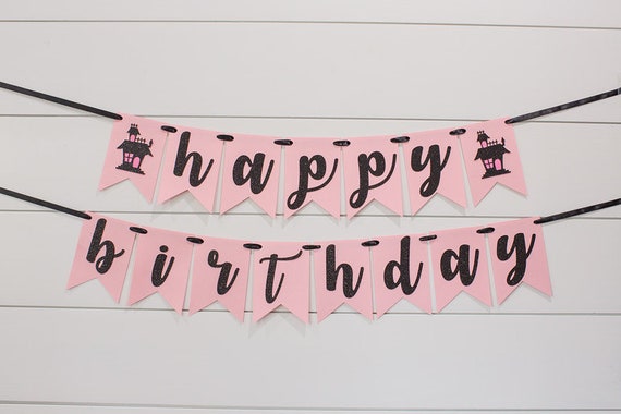 Pink Halloween Birthday Decor. Pink and Black Halloween Party Decorations. Girl Halloween Birthday. Halloween 1st Birthday Decorations. Il_570xn