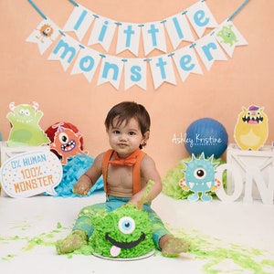 Little Monster Banner. Little Monster Party Decorations. Little Monster Birthday Decorations. Boy Monster Party Decorations. Monster Banner. image 3