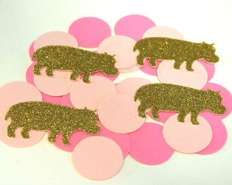 Hippo Confetti, Hippo Party Decorations, Hippo Birthday, Hippo Birthday Decorations, Hippo Invitations, Hippo Baby Shower, Hippopotamus