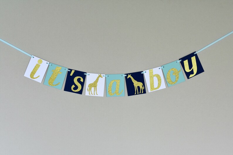 Giraffe Baby Shower Decorations Boy Giraffe Baby Shower Boy Etsy