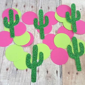 250 Cactus Confetti, Cacti Confetti, Fiesta Confetti, Fiesta Party Decorations, Tropical Party Decorations, Tropical Bridal Shower,