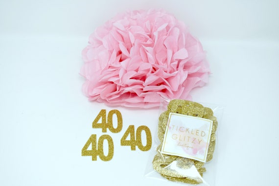 40th Birthday Decorations 40 Confetti 40 Party Decor 40th