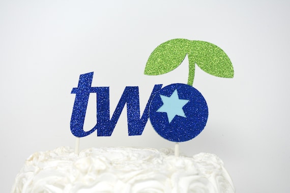 Blueberry Cake Topper, Twotti Fruity Birthday, Twotti Frutti Birthday, TwottiFruity Cake Topper, Fruit Party Decor, Fruit Cake Topper Il_570xn