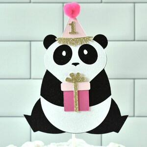 Panda Cake Topper, Party Animals Birthday, Panda Birthday, Party Animals First Birthday, Zoo Birthday, Zoo Cake Topper, Panda Party Decor image 3