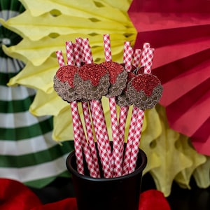 Meatball Party Decorations. Meatball Straws. Little Meatball. A Little Meatball is on the Way. Spaghetti Dinner Party. Italian Party Decor.