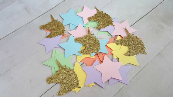 250 Unicorn And Star Table Confetti