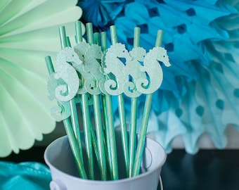 Under the Sea Party Decorations. Seahorse Party Decorations. Oneder the Sea Birthday. Sea Creatures Party. Mermaid Party Decor. Beach Shower