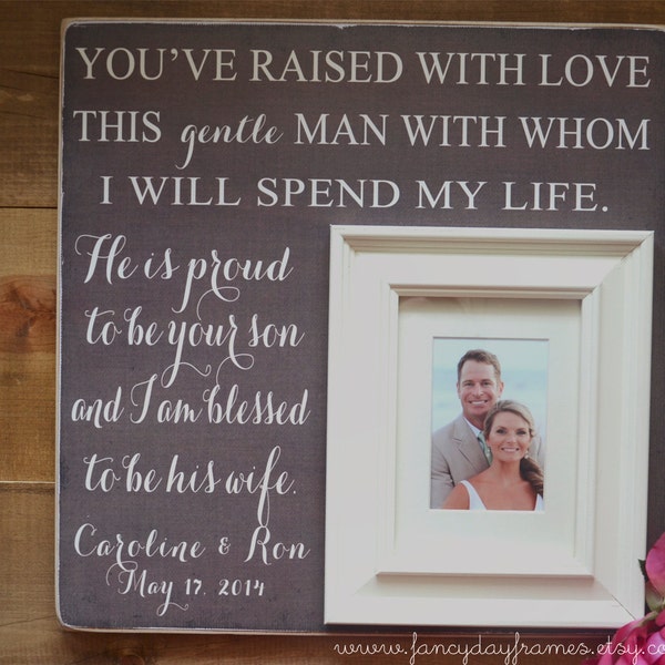 Parents Wedding Gift, Parents of the Groom, Parents of the Bride, Father of the Groom, Mother of the Groom, Father of the Bride 16x16