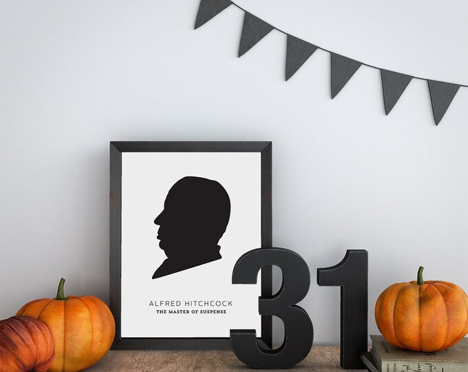 Alfred Hitchcock Silhouette Printable - Etsy