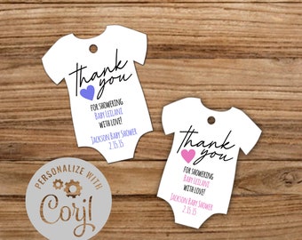 onesie thank you tags