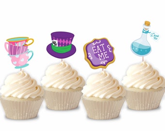 Kitchen Dining Bar Alice In Wonderland Edible Cake Cupcake