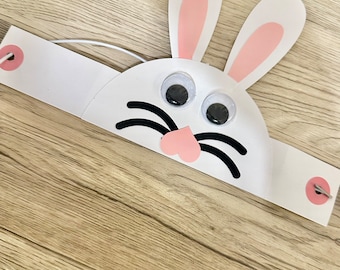 Make Your Own Easter Bunny Headband Craft Kit / DIY Bunny Craft Kit / Easter Craft / Easter Paper Craft Kit / Spring Craft Kit