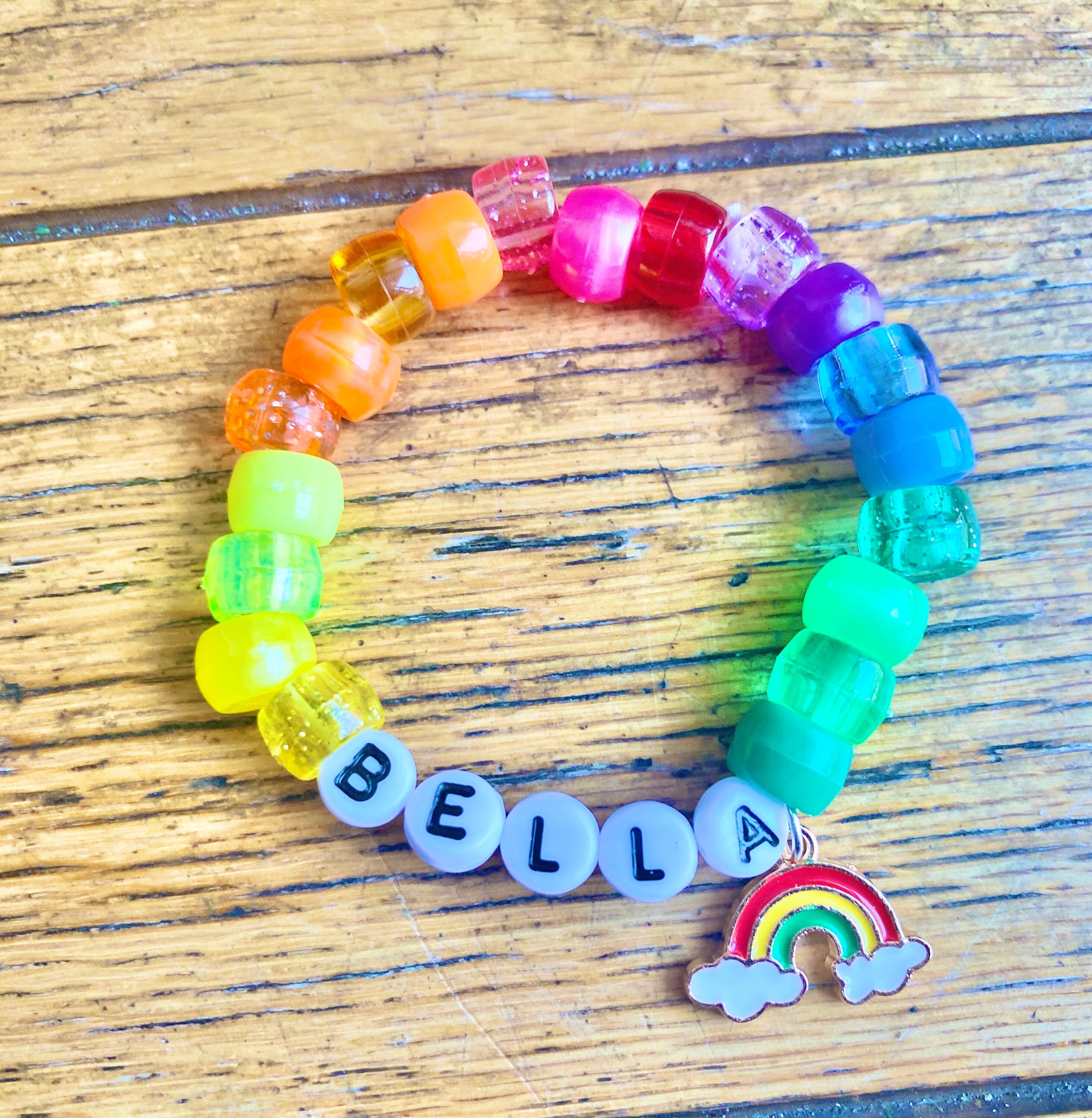 Rainbow Bracelet Kit / Kids DIY Bracelet Favor Kits / Make Etsy