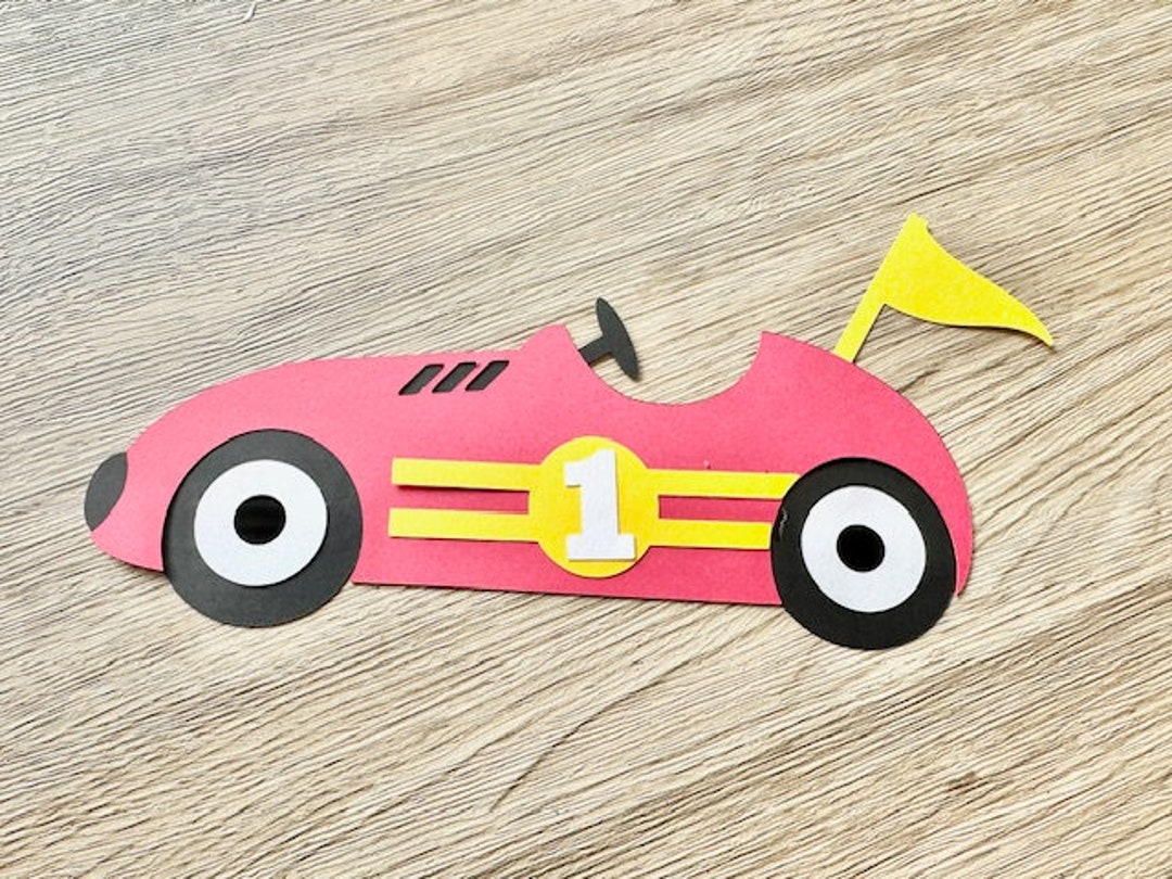 Make Your Own Race Car Paper Craft Kit / DIY Race Car Craft Kit / Kids
