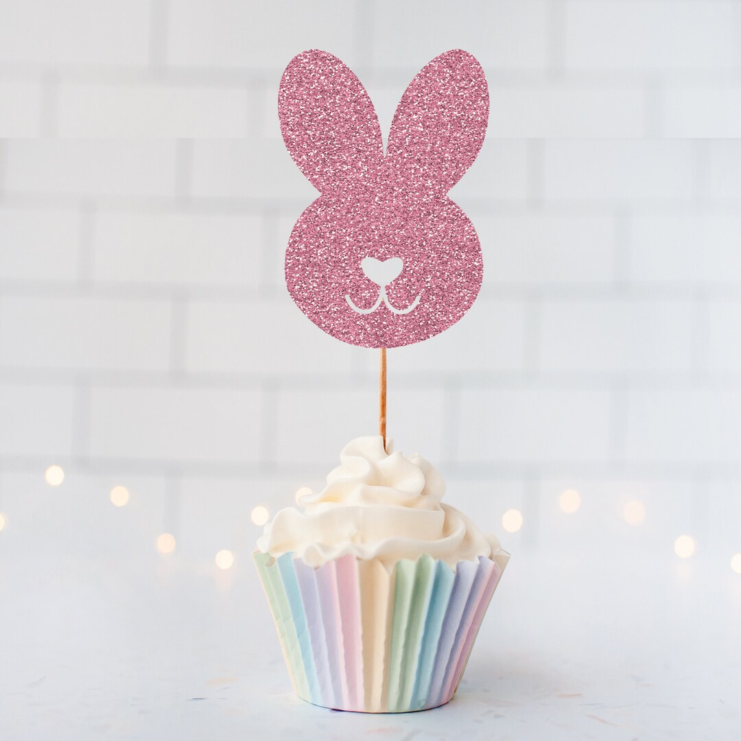 Bunny Head Cupcake Toppers, Easter Bunny Cupcake Toppers, Some Bunny's