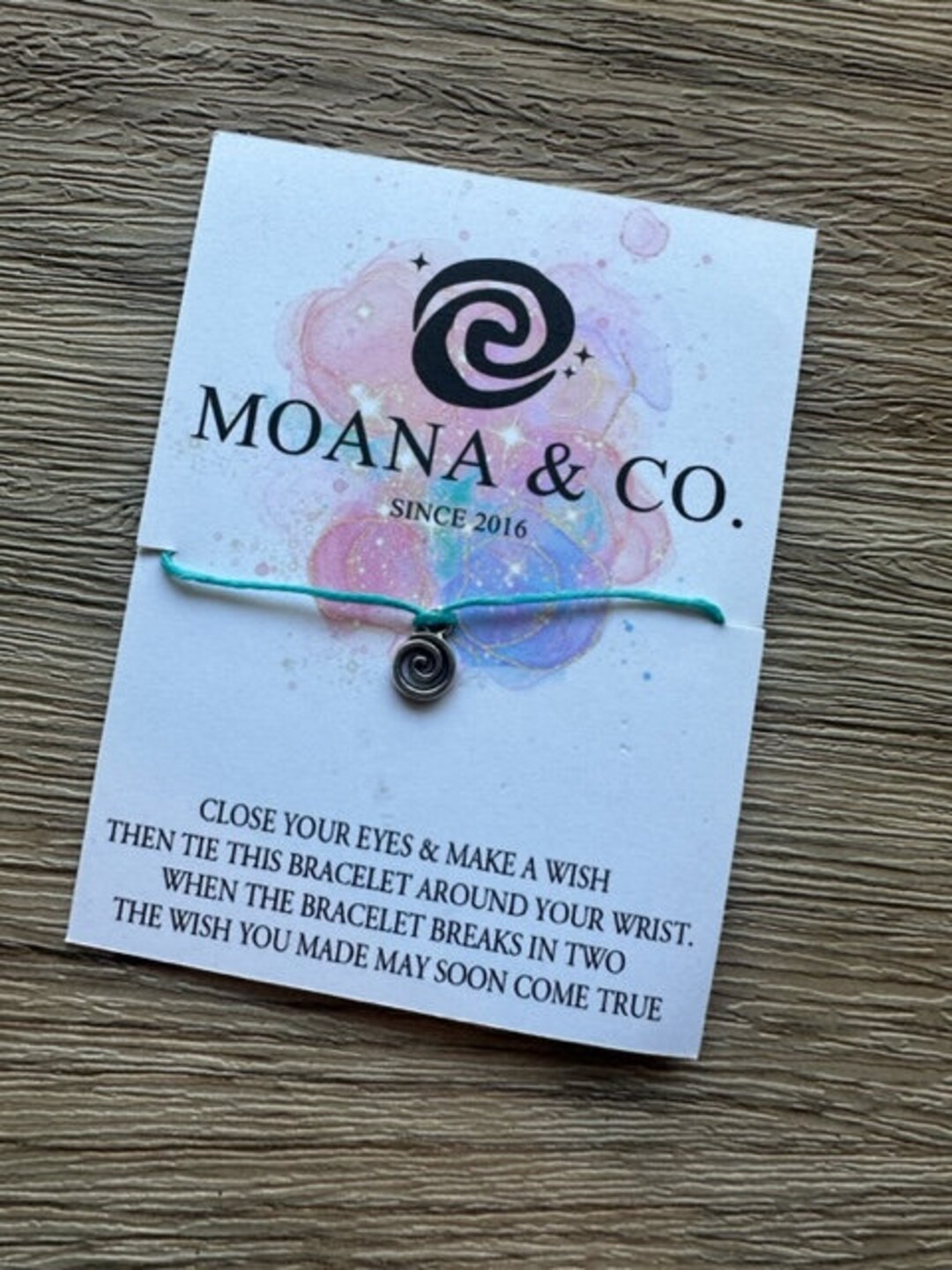 Moana & Co Wish Bracelet / Princess Party Wish Bracelets / Etsy