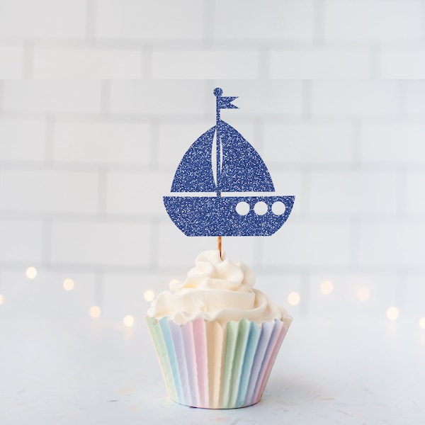 Sailboat Cupcake Toppers Etsy