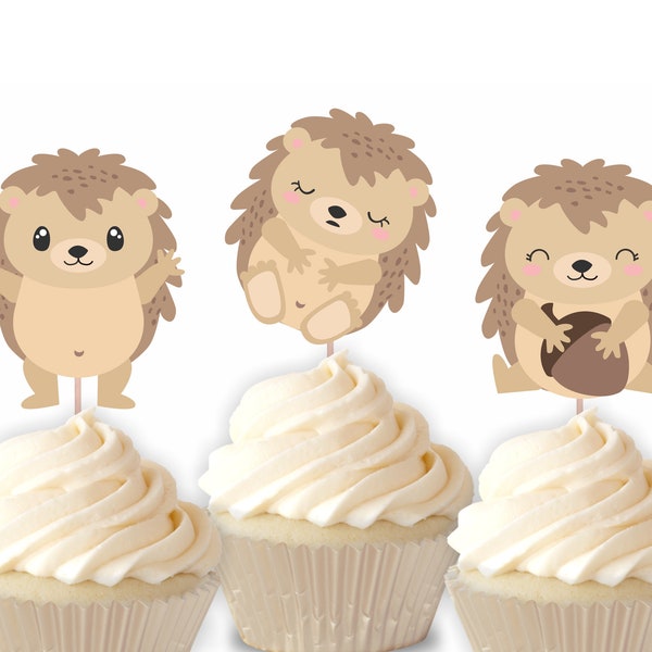 Woodland Cupcake Toppers Etsy