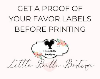 ADD-ON Get A Proof Of Your Favor Labels Before We Print Them