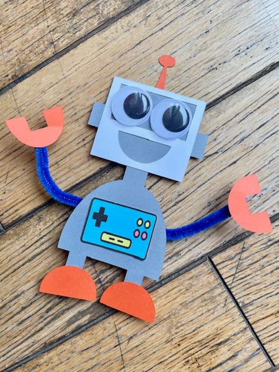 Make Your Own Robot Kit / DIY Robot Craft Kit / Kids Robot Etsy