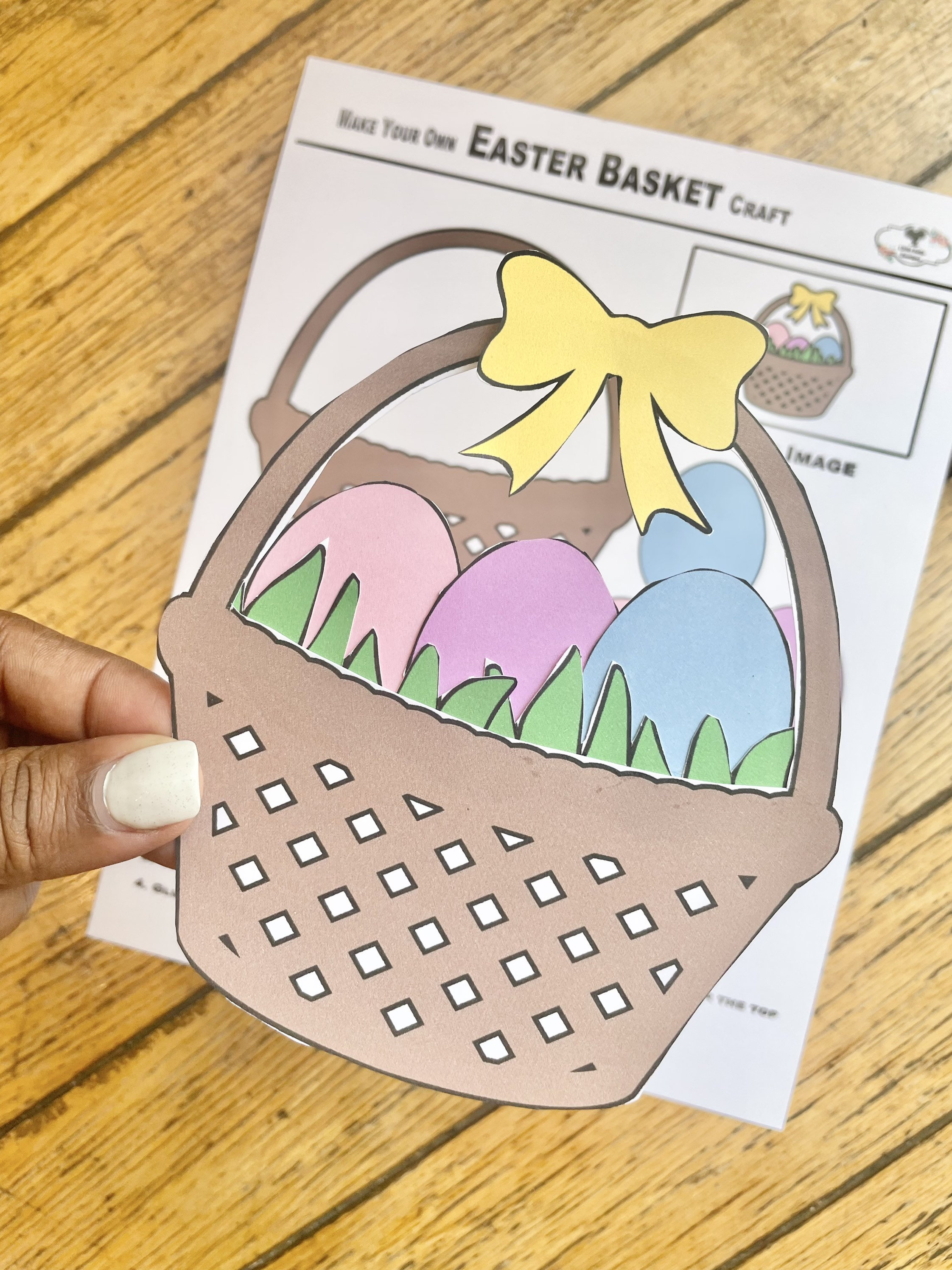 Easy Easter Egg Basket DIY  Easter Crafts for Kids 