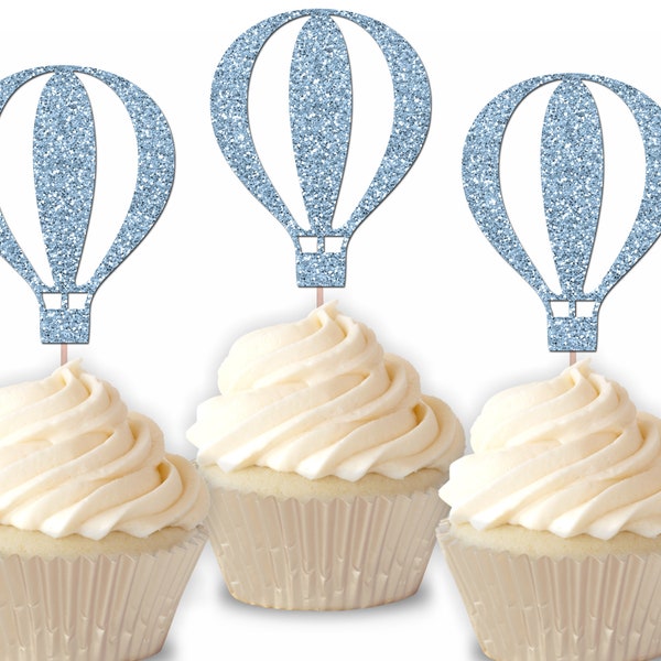 Hot Air Balloon Cupcake Toppers - Etsy