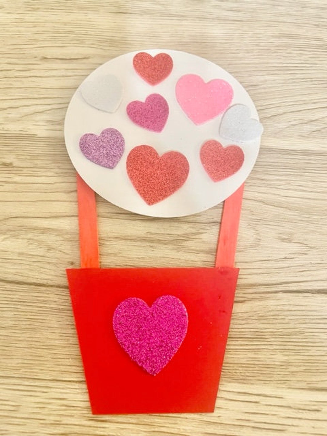 Valentine Suncatcher Kit Set of 4, Valentines Cupcake Cute Valentines  Crafts for Kids, Valentines Balloons Arts and Crafts for Toddlers 