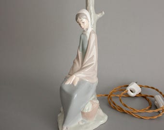 セール 銀座 ヴィンテージ LLADRO/リヤドロ NAO/ナオ 『 子犬を抱いた