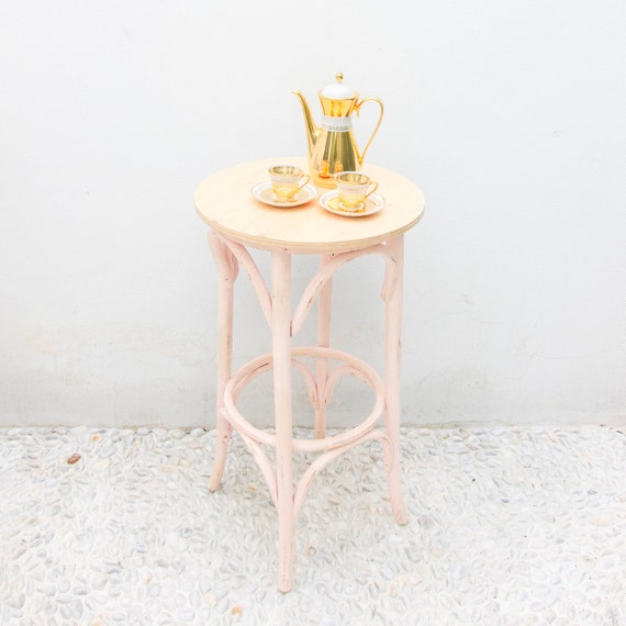 light pink side table