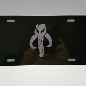 boba fett license plate frame