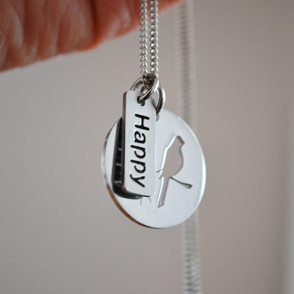 Long Necklaces Add On - Layering Necklaces - Minimalist Jewelry - Words to Live by - Inspiration - Gift Idea for Someone Special