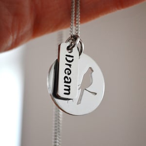 Bird on a Branch Necklace - Round Stainless Steel Metal - Bird Lover - Nature Lover - Personalized necklace - Best Friend Gift