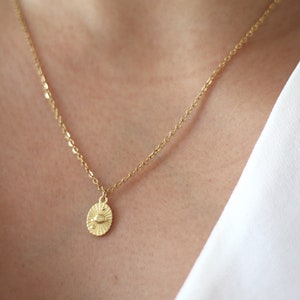 18 Karat Gold Plated Planet Necklace - Premium Stainless Steel Chain - Durable Tarnish Free - Minimalist Necklace - Dainty - Gift for Her