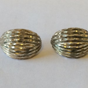 Bold Textured Vintage Sterling Silver Earrings