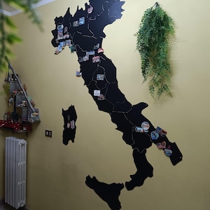 Wallity Evrim ENZ1224 Decorazione Parete Metallo Nero 69x30 cm Design Moderno