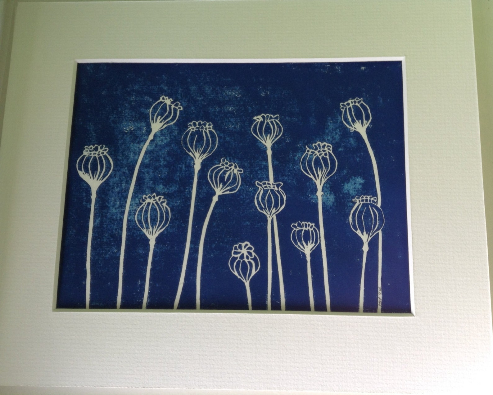 original-handpulled-linocut-print-of-poppy-seed-heads-etsy-uk