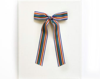 Heirloom Stripes Bow // 6” Tails