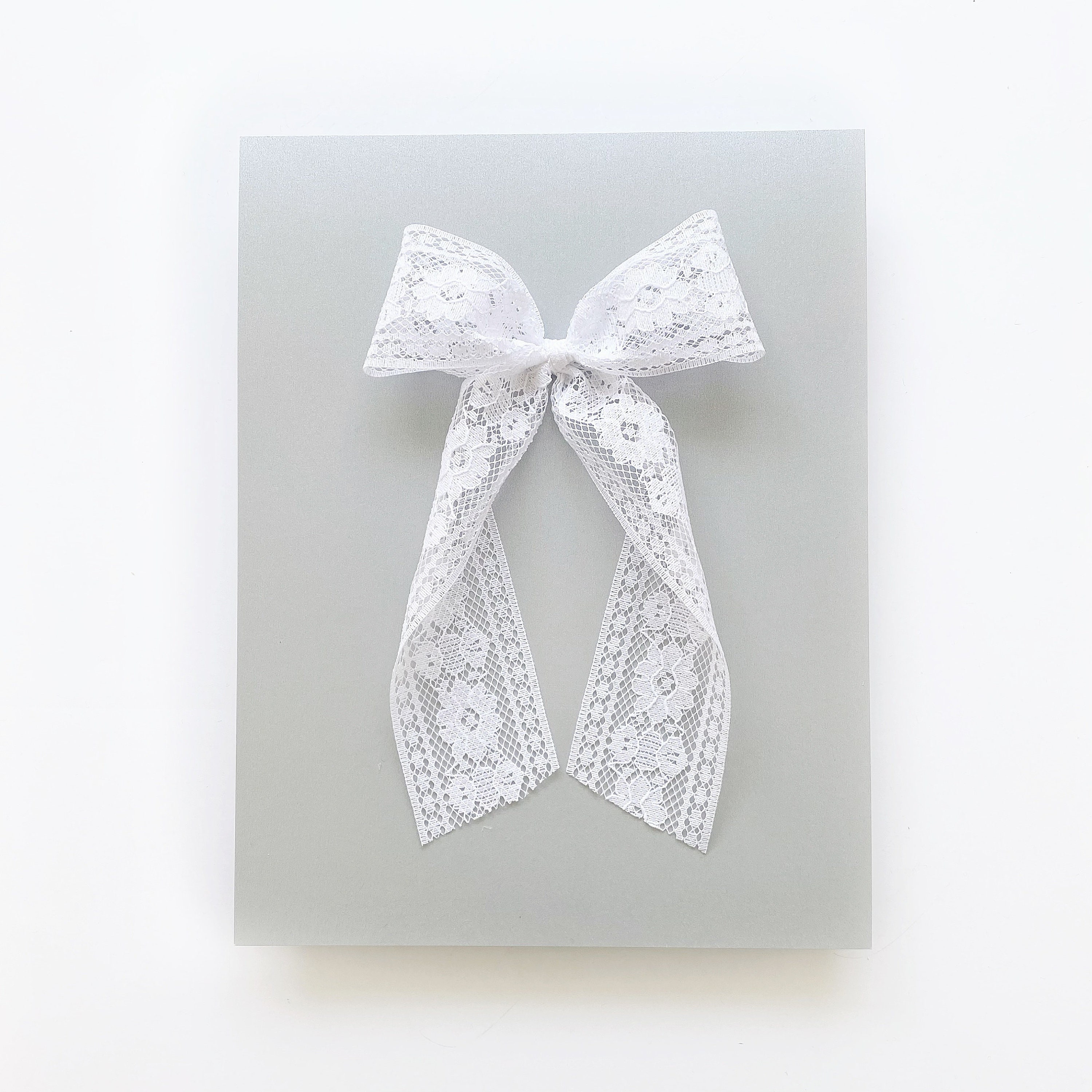 Oversized Heirloom White Floral Lace Bow ~ 7 Inch Tails - Etsy