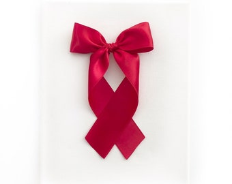 Luxe Satin Bow // Radiant Red