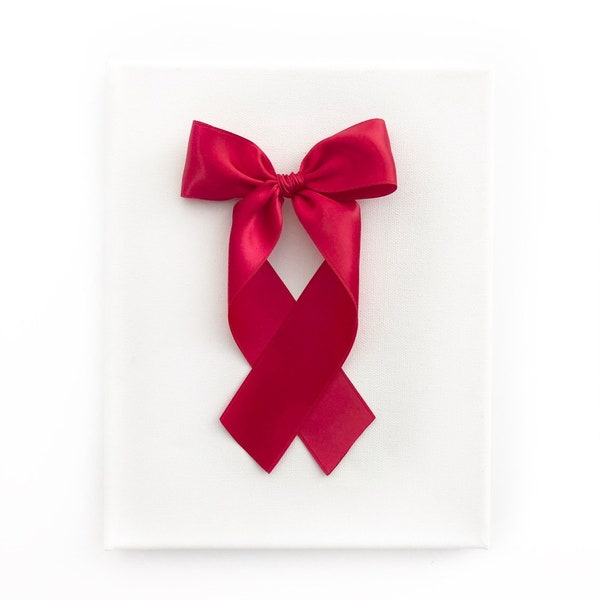 Luxe Satin Bow // Radiant Red