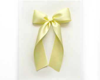 Luxe Satin Bow // Maize Yellow