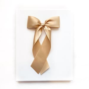 Luxe Satin Bow // Raw Silk