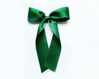 Luxe Satin Bow // Green
