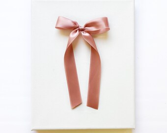 Satin Samantha Bow // Desert Pink