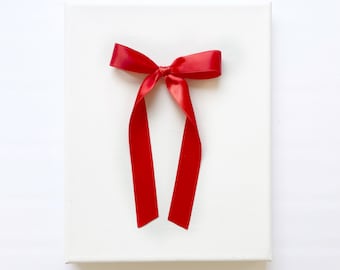 Satin Samantha Bow // Red