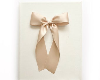 Luxe Satin Bow // Blush