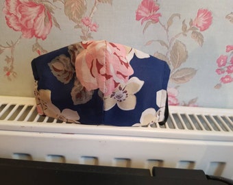 Nuevo 14/" Cojín Cuadrado Rose Shabby Chic De Plumas Cath Kidston Rosali Azul